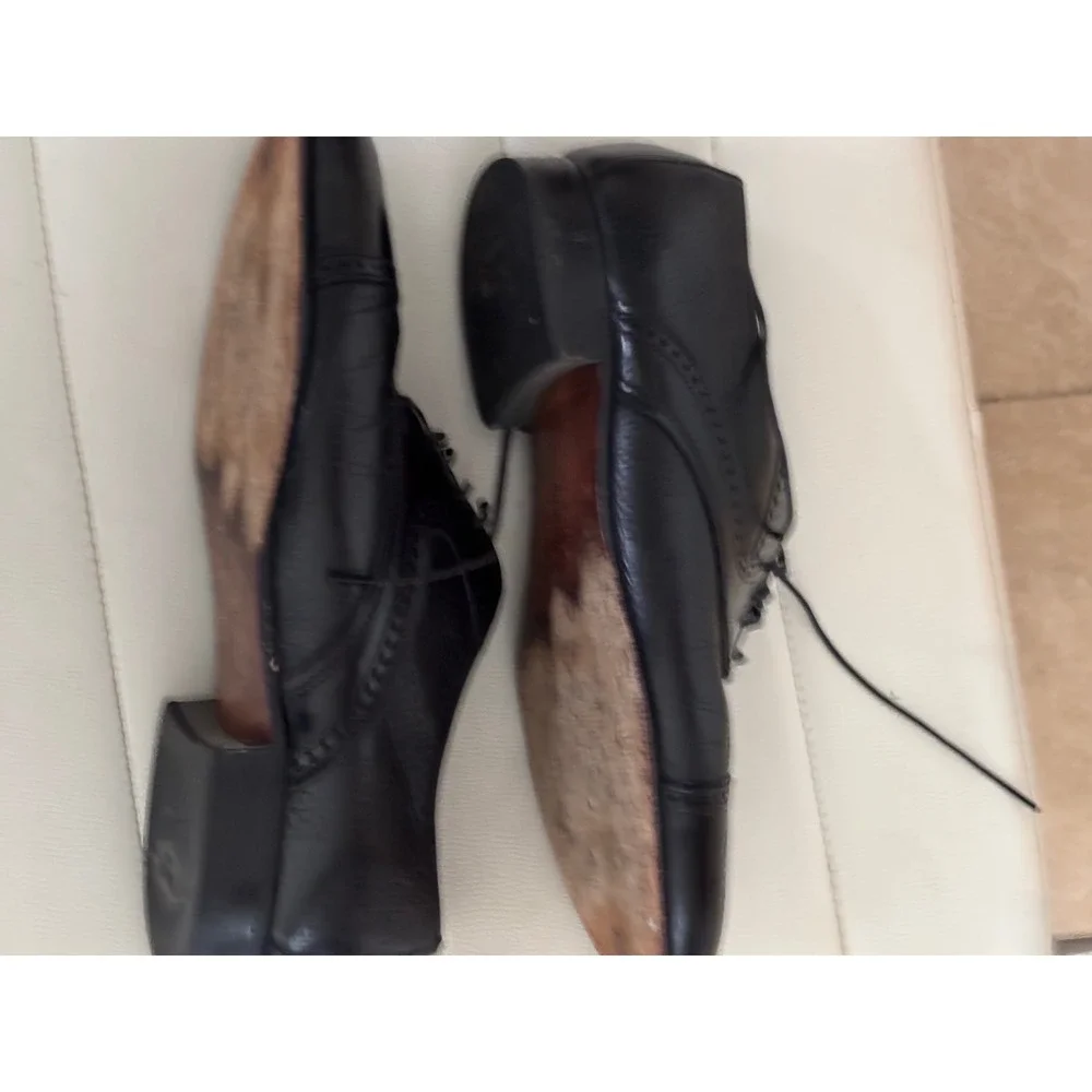 Dexter Cap Toe Oxford Dress Shoes Black‎ Leather Men Size 9 M Wingtip Brogue